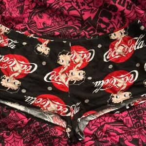 Coca-Cola Betty Boop Black Shorts